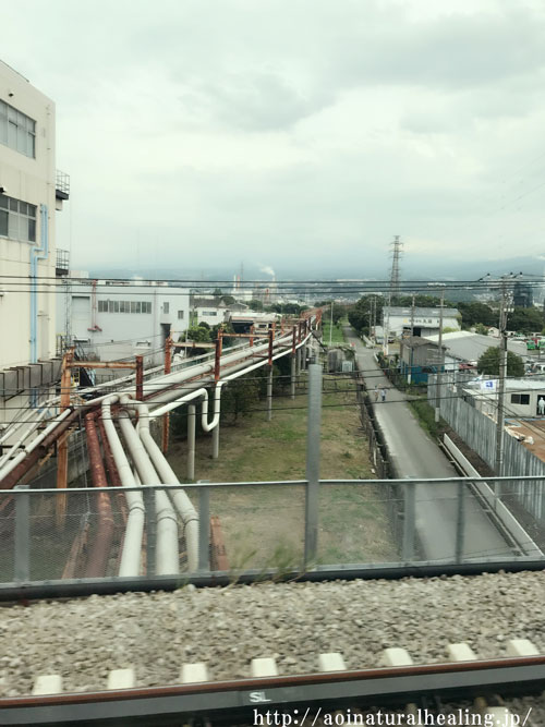 新幹線からの景色